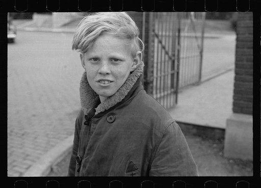 Boy who sells papers around the stockyards, South Omaha, Nebraska