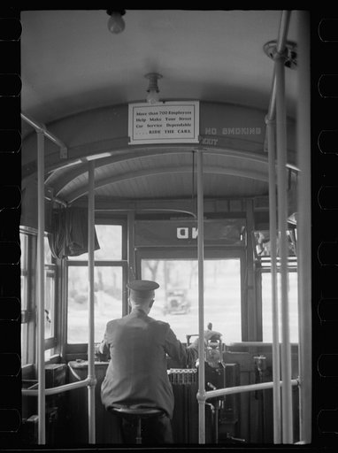 Streetcar motorman, Omaha, Nebraska