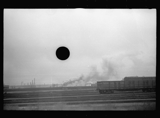 Untitled photo, possibly related to: Railroad yards, Omaha, Nebraska