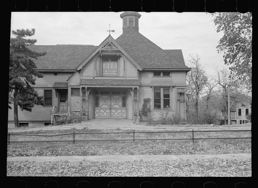 Abandoned livery stable dating from Omaha's heyday. Nebraska