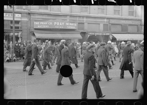 Untitled photo, possibly related to: Armistice Day parade, Omaha, Nebraska