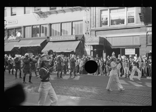 Untitled photo, possibly related to: Armistice Day parade, Omaha, Nebraska