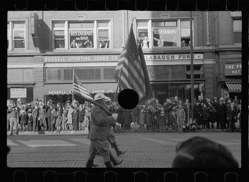 Untitled photo, possibly related to: Armistice Day parade, Omaha, Nebraska