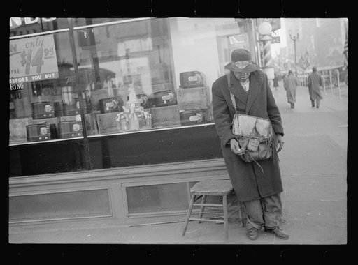 Blind man, Omaha, Nebraska