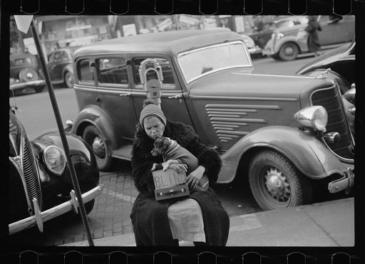 Blind woman, Omaha, Nebraska