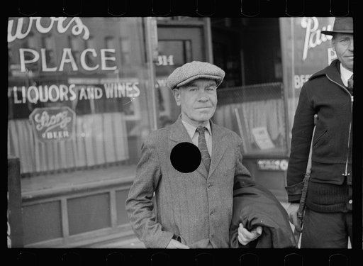 Untitled photo, possibly related to: Tommy Murphy and Ed Kay, traveling companions, Omaha, Nebraska