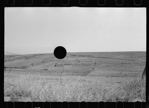 Untitled photo, possibly related to: Cattle gate, Dawson County, Nebraska