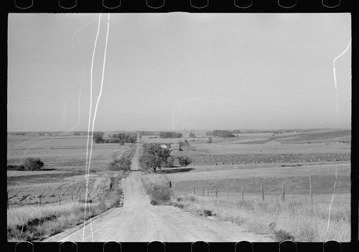 Untitled photo, possibly related to: Cattle gate, Dawson County, Nebraska