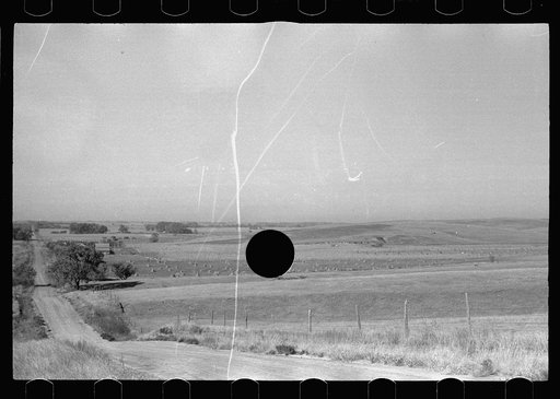 Untitled photo, possibly related to: Cattle gate, Dawson County, Nebraska