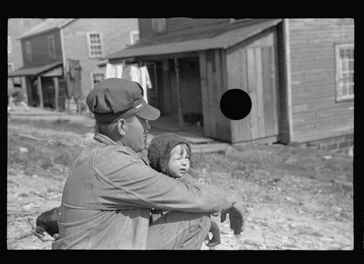 Untitled photo, possibly related to: Father and daughter, Kempton, West Virginia