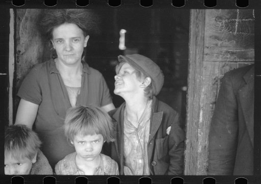 Wife and two children of George Blizzard, striking coal miner. Kempton, West Virginia