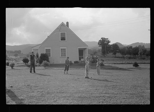 Croquet game, Tygart Valley Homesteads, West Virginia