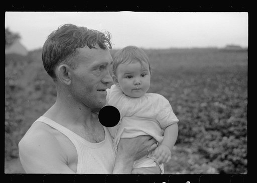 Untitled photo, possibly related to: Father and daughter at Tygart Valley Homesteads, West Virginia