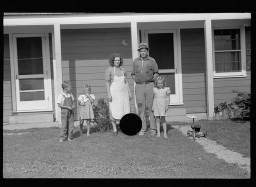 Untitled photo, possibly related to: Tygart Valley homesteader and family, West Virginia