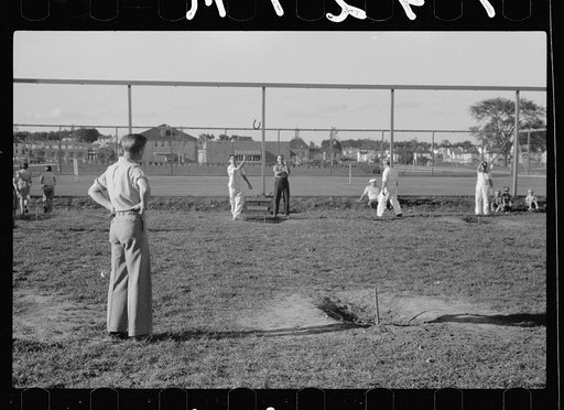 Pitching horseshoes, Greendale, Wisconsin