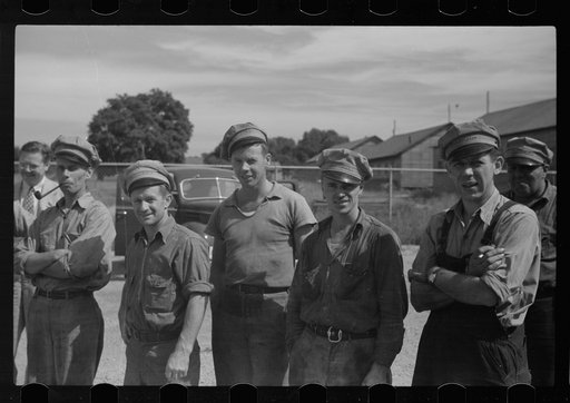 Untitled photo, possibly related to: Maintenance crew, Greendale, Wisconsin