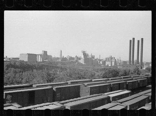Untitled photo, possibly related to: Gas plant, Minneapolis, Minnesota