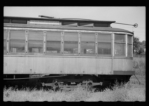 Abandoned streetcar, Minneapolis, Minnesota