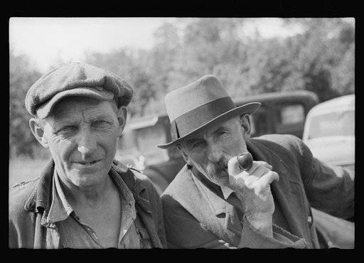 Farmers at auction near Tenstrike, Minnesota
