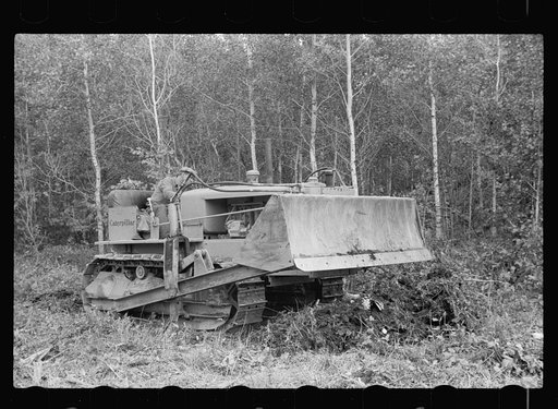 Clearing land, Beltrami County, Minnesota
