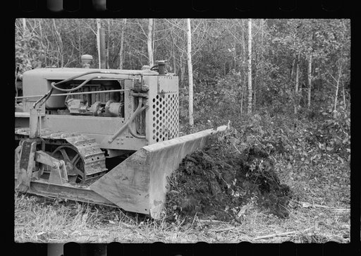 Clearing land, Beltrami County, Minnesota