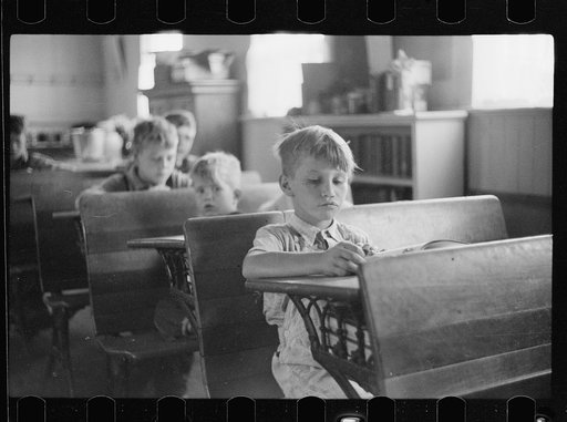 Rural schoolroom, Wisconsin