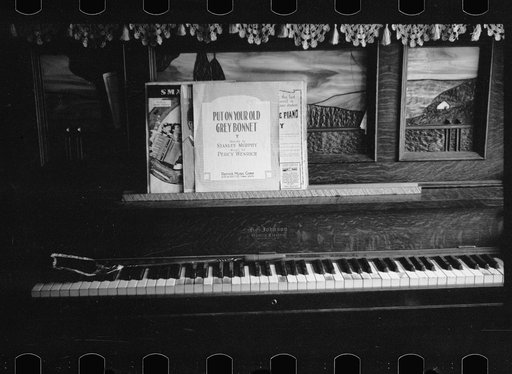 Untitled photo, possibly related to: Piano in Wisconsin farmhome