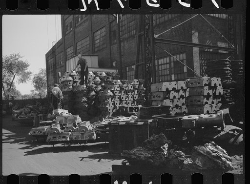Untitled photo, possibly related to: Tractor factory, Minneapolis, Minnesota