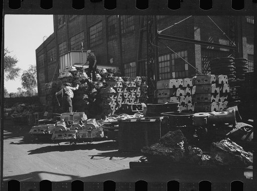 Untitled photo, possibly related to: Tractor factory, Minneapolis, Minnesota