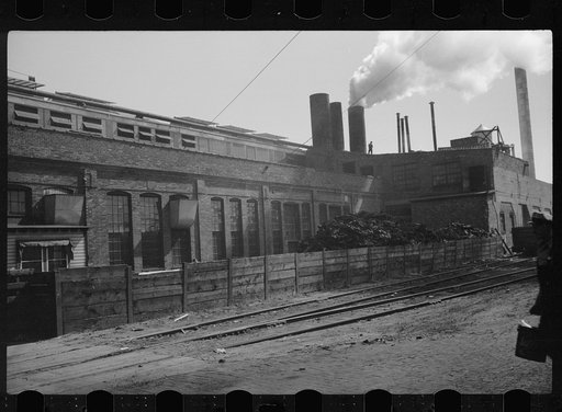 Untitled photo, possibly related to: Tractor factory, Minneapolis, Minnesota
