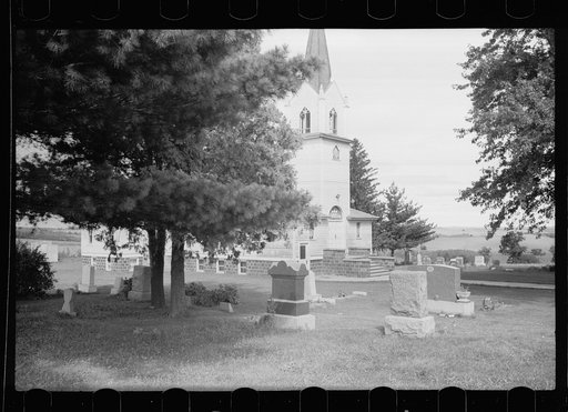 Country churchyard, Wisconsin