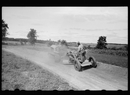 Untitled photo, possibly related to: CCC (Civilian Conservation Corps) working with Soil Conservation Service making diversion terrace to prevent gullying, Vernon County, Wisconsin