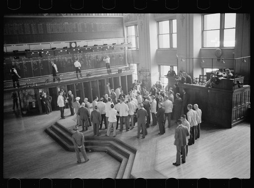 Untitled photo, possibly related to: Open grain market, Minneapolis Grain Exchange, Minneapolis, Minnesota