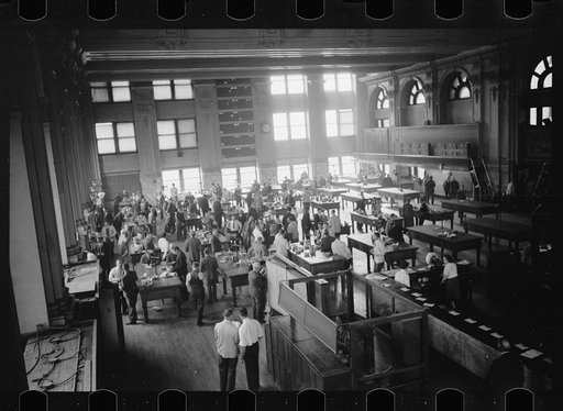 Untitled photo, possibly related to: Open grain market, Minneapolis Grain Exchange, Minneapolis, Minnesota