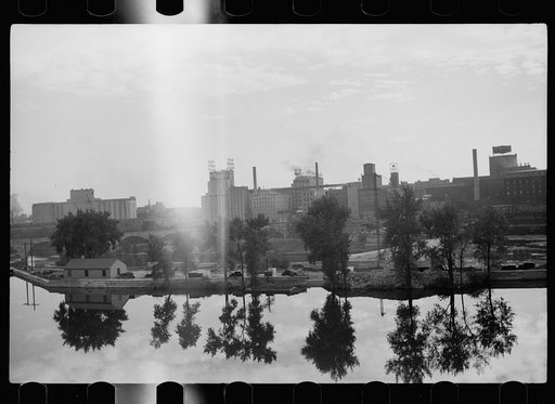 Untitled photo, possibly related to: Gas plant, Minneapolis, Minnesota