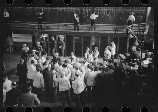 Bidding on futures, Minneapolis Grain Exchange, Minnesota