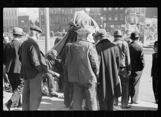 Untitled photo, possibly related to: Newsstand, Gateway District, Minneapolis, Minnesota