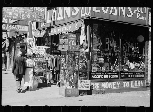 Untitled photo, possibly related to: Pawnshop in Gateway District, Minneapolis, Minnesota