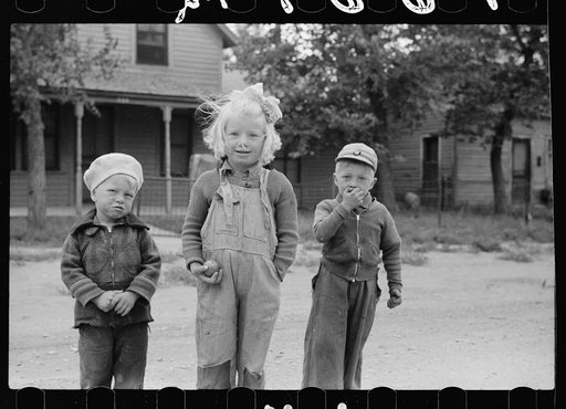 Children in Sisseton, South Dakota