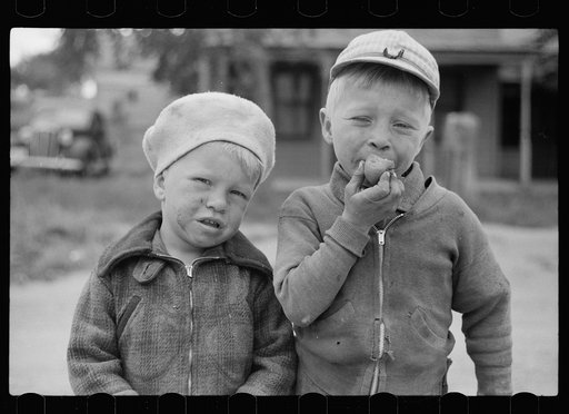 Children in Sisseton, South Dakota