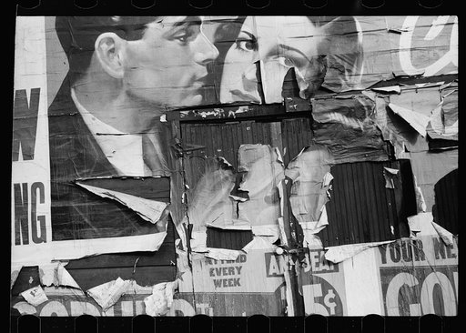 Tattered billboard, Minneapolis, Minnesota