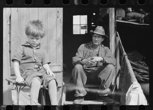 Untitled photo, possibly related to: Resident of river bottoms shacktown. Dubuque, Iowa