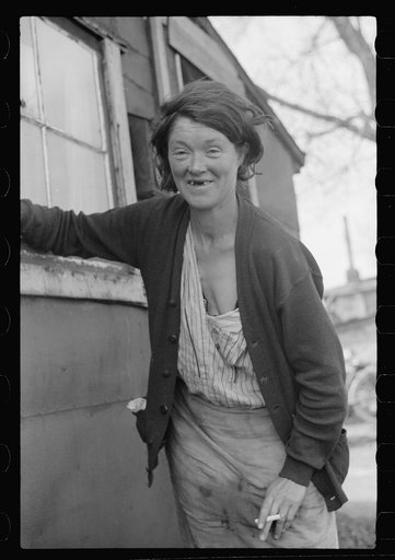 Resident of shacktown, Dubuque, Iowa