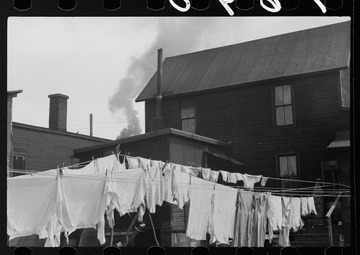 Untitled photo, possibly related to: Resident of shacktown, Dubuque, Iowa