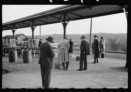 Untitled photo, possibly related to: Waiting for the train to Minneapolis, East Dubuque, Illinois