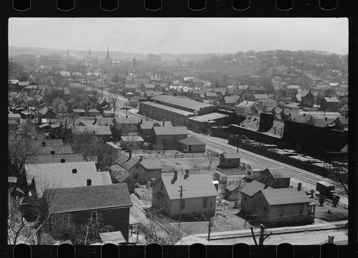 Untitled photo, possibly related to: Residential section, middle income class, Dubuque, Iowa
