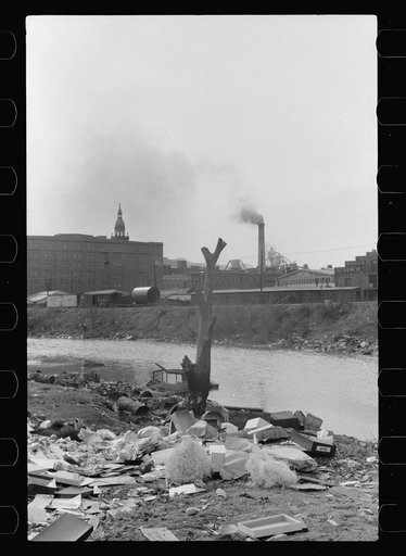 Untitled photo, possibly related to: Stream pollution, Dubuque, Iowa