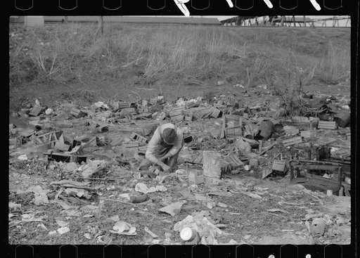Untitled photo, possibly related to: Scavenging the city dump, Dubuque, Iowa