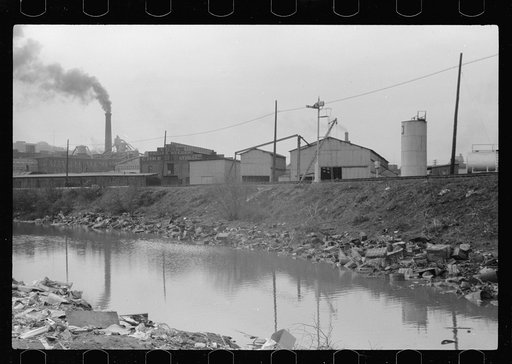 Untitled photo, possibly related to: Stream pollution, Dubuque, Iowa