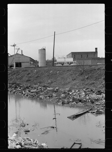 Untitled photo, possibly related to: Stream pollution, Dubuque, Iowa